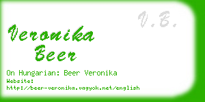 veronika beer business card